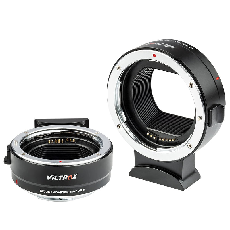 VILTROX EF-EOS R Auto Focus Lens Mount Adapter,EF to RF Adapter Full Frame Compatible with Canon EF/EF-S Lens to RF Mount EOS R R5 R6 RP Camera