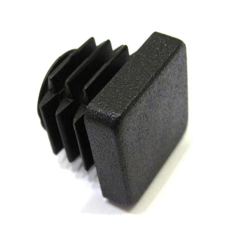 40pcs Pack: 3/4 Inch Square Black Plastic End Cap (for Hole Side Size from 1/2 to 21/32, Including 5/8 inches), Furniture Finishing Plug 40