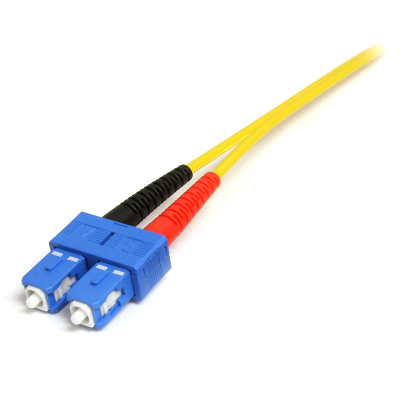 StarTech.com 4m Fiber Optic Cable - Single-Mode Duplex 9/125 - LSZH - LC/SC - OS1 - LC to SC Fiber Patch Cable (SMFIBLCSC4) Yellow 13 ft / 4 m