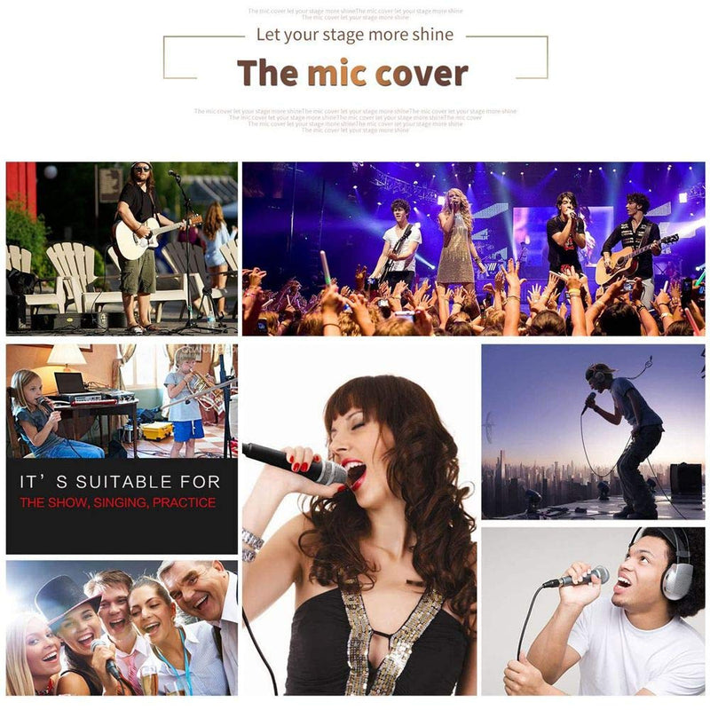 [AUSTRALIA] - SUNYIN Microphone Cover Colorful Foam Microphone Cover Handheld Mic Cover Accessories Protect Microphone (ten color) ten color 