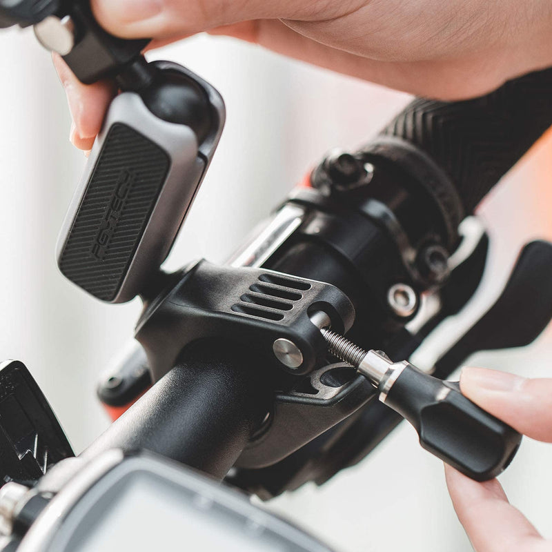 PGYTECH Action Camera Handlebar Mount for DJI Action 2, GoPro 10, GoPro 7/8/9 Adjustable Motorcycle Handlebar for OSMO Action/Pocket 2/ Pocket Action Camera Bike Mount for Insta 360
