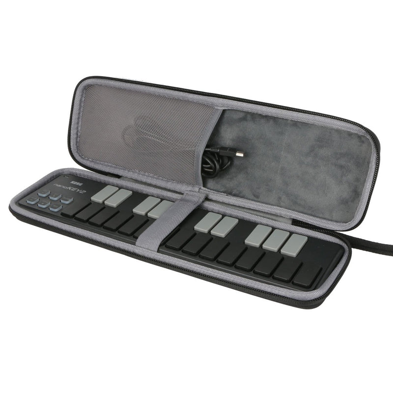 co2crea Hard Travel Case for Korg Nano Slim Line MIDI Keyboard/DJ Drum Pad/USB Controller nanoKEY2 nanoPAD2 nanoKONTROL2