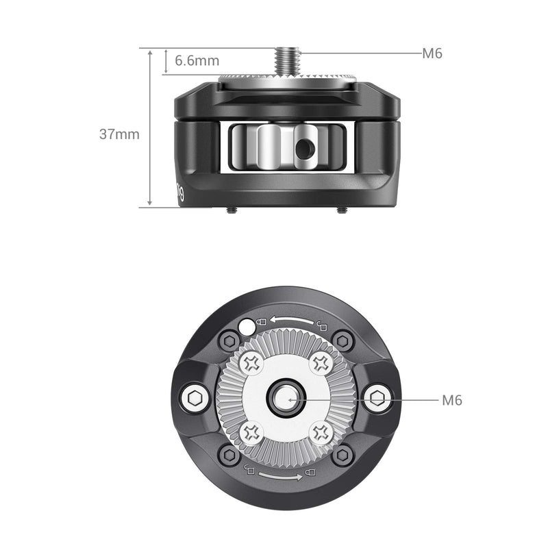 SMALLRIG Handgrip Rosette Adapter for Sony FX9 Full-Frame Camera System Trigger Grip - 2831