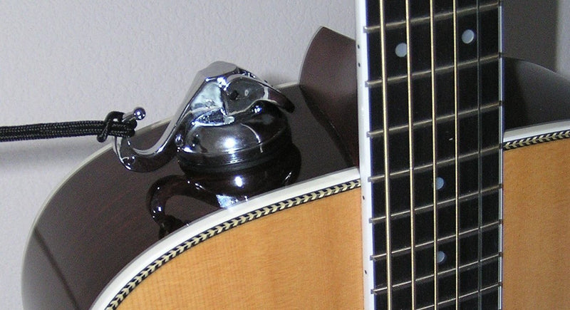 Acoustic Guitar Shoulder Strap with Black Suction Holder