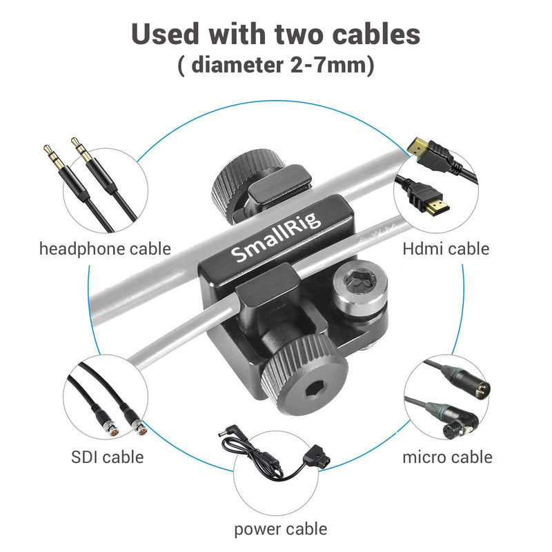 SMALLRIG Cable Clamp Lock for HDMI Cable Microphone Cable Power Cable SDI Cable - BSC2333