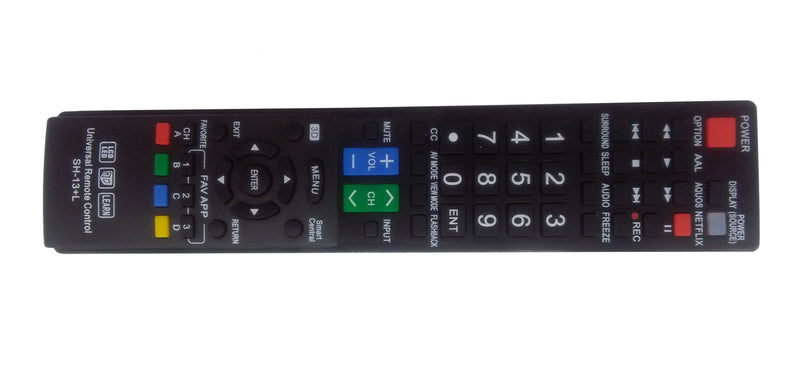 VINABTY GB004WJSA GB105WJSA GA667WJSA Remote Replacement for Sharp TV 3D Smart LED LCD HDTV TV (Model : SH-13+L)