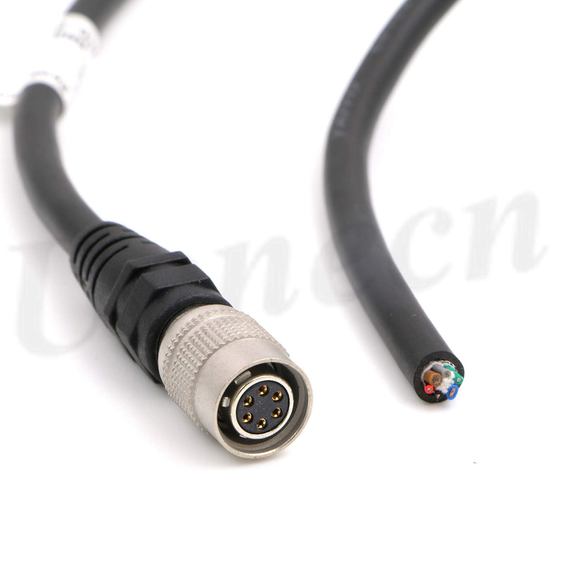 Industrial Camera Power Trigger IO Signal Cable 6 Pin Hirose Female Plug for Basler AVT GIGE Sony CCD Industrial Camera 1 Meter Injection Version 1 Meter