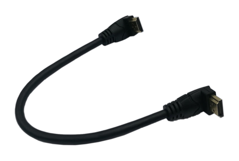 [AUSTRALIA] - zdyCGTime 1 Feet HDMI Down to Down Angle 90 Degree Vertical Right Cable -Supports 4K@60Hz, High Speed, HDMI 2.0 Ready - UHD, Ethernet & Audio Return - Video 4K 2160p, HD 1080p, 3D.(Male-Male)(Down) 