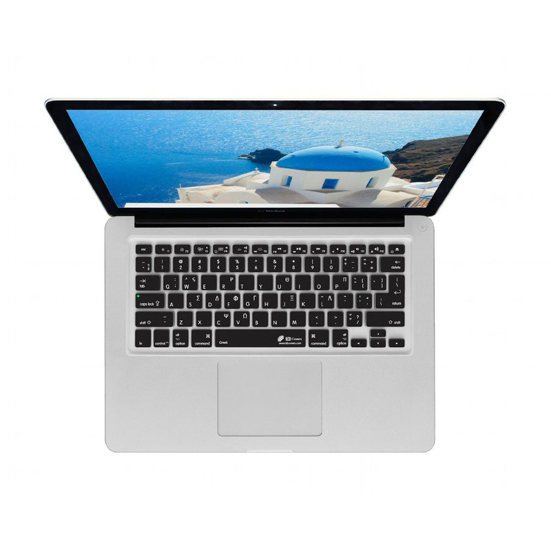 KB Covers Keyboard Cover for MacBook/Air 13/Pro (2008+)/Retina - Greek (GREEK-M-CB-2),Clear