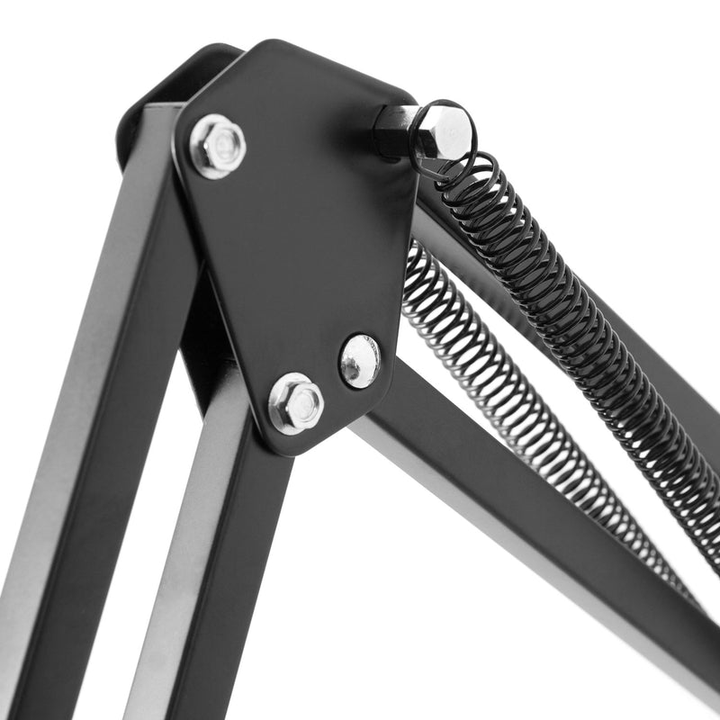 Tiger Adjustable Microphone Scissor Arm Suspension Boom Stand for Radio Broadcasting Studios, YouTube Videos, Voice-Over Studios, Stages and TV