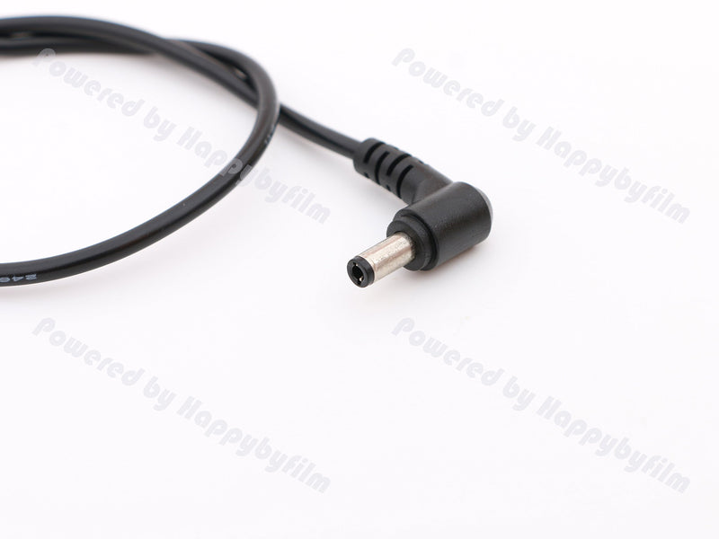 4pin Male XLR Plug to Male DC Power Cable 1.3ft 5.5mm/2.5mm Right Angle DC Jack for Photography