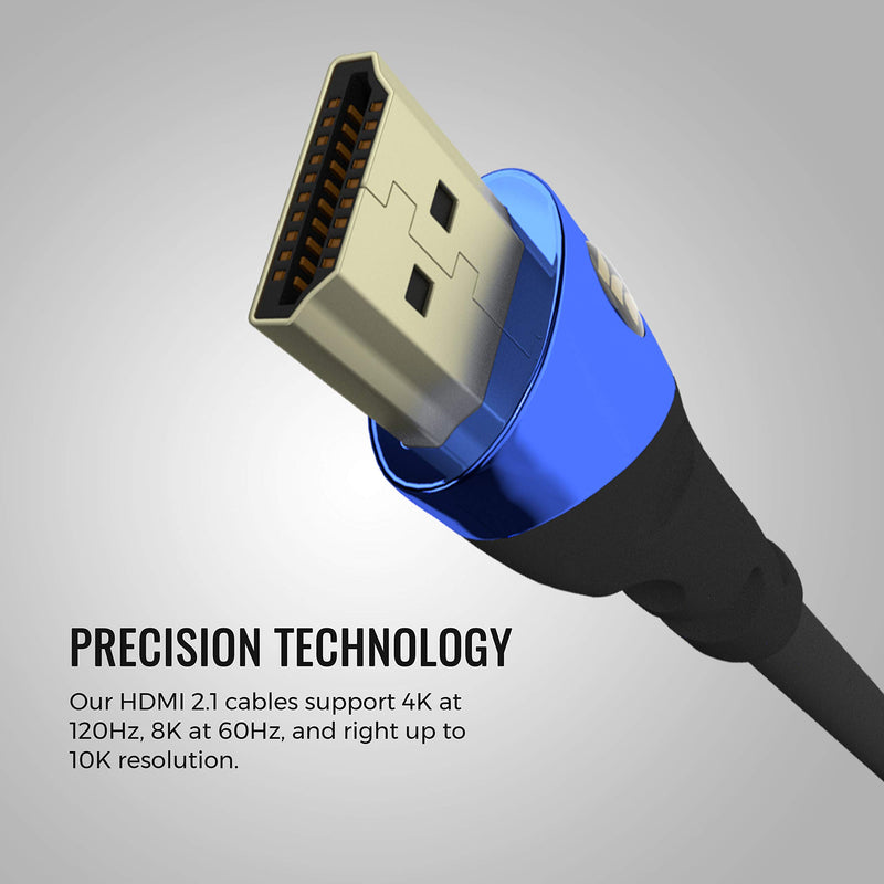 Monster Ultra High-Speed 8K Cobalt HDMI 2.1 Cable at 48 Gbps 6 ft