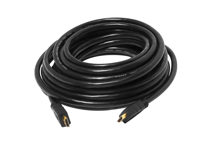 STEREN 517-306BK HDMI High-Speed Cable with Ethernet (6ft), Black 6 Feet