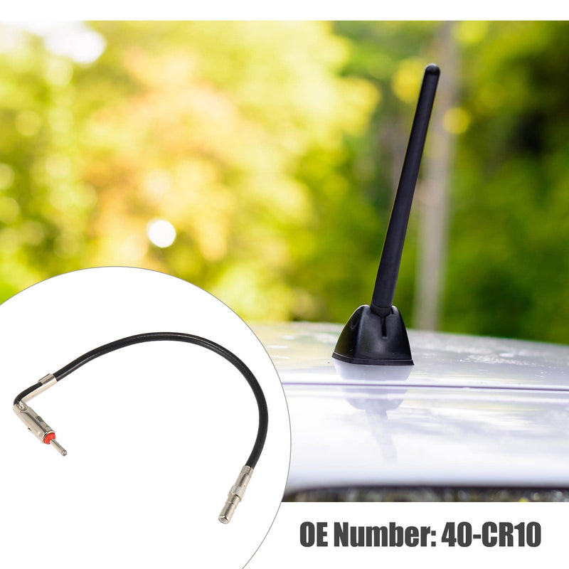 [AUSTRALIA] - X AUTOHAUX Car Radio Antenna 1 Male to 1 Female Adapter Right Angle Plug Cable Stereo Audio for Chrysler for Dodge for Ford for GM for Jeep 40-CR10 