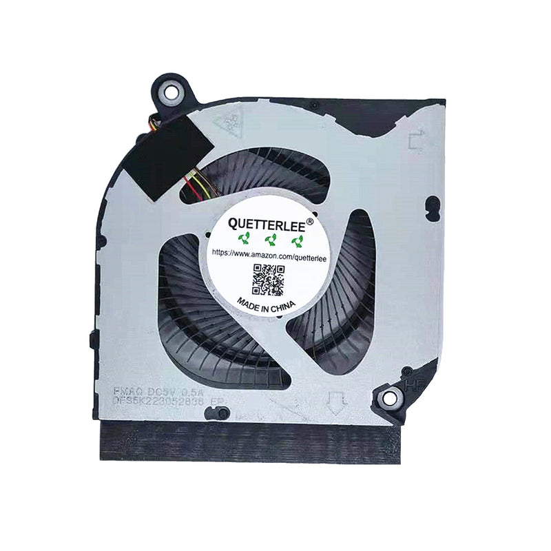 QUETTERLEE Replacement New CPU+GPU Cooling Fan for Acer Predator PH315-53-72XD PH317-54-70Z5 Series DFS5K223052836 FMAQ+DFS531005PL0T FML9 DC5V 0.5A Fan