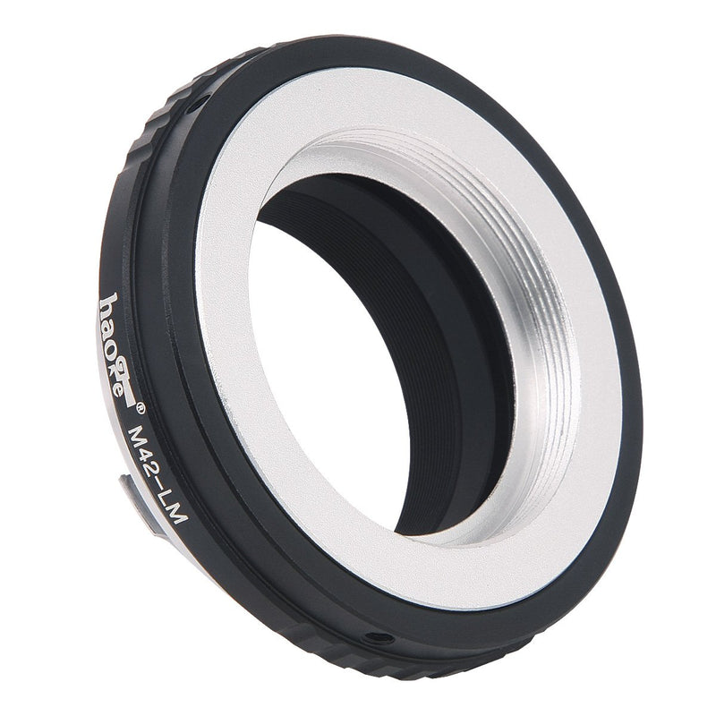 Haoge Lens Mount Adapter for M42 42mm Screw Mount Lens to Leica M LM Mount Camera Such as M240, M240P, M262, M3, M2, M1, M4, M5, M6, MP, M7, M8, M9, M9-P, M Monochrom, M-E, M, M-P, M10, M-A