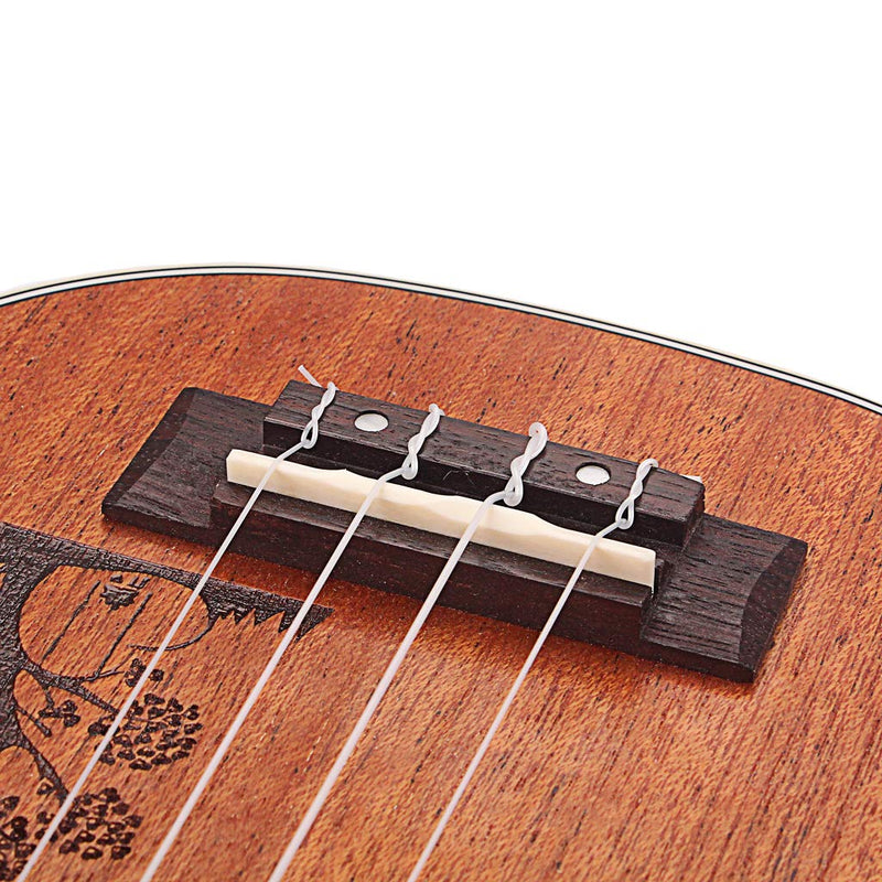 Alnicov Lightweight Portable Buffalo Bone Saddle for 4 String Acoustic Guitar Ukulele