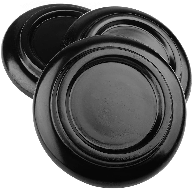 [AUSTRALIA] - Eison Piano Caster for Grand Piano, Wood Piano Caster Cups Floor Protectors for Hardwood Floor,with Non-Slip & Anti-Noise Foam Piano Casters Pad, Set of 3,Black Black 