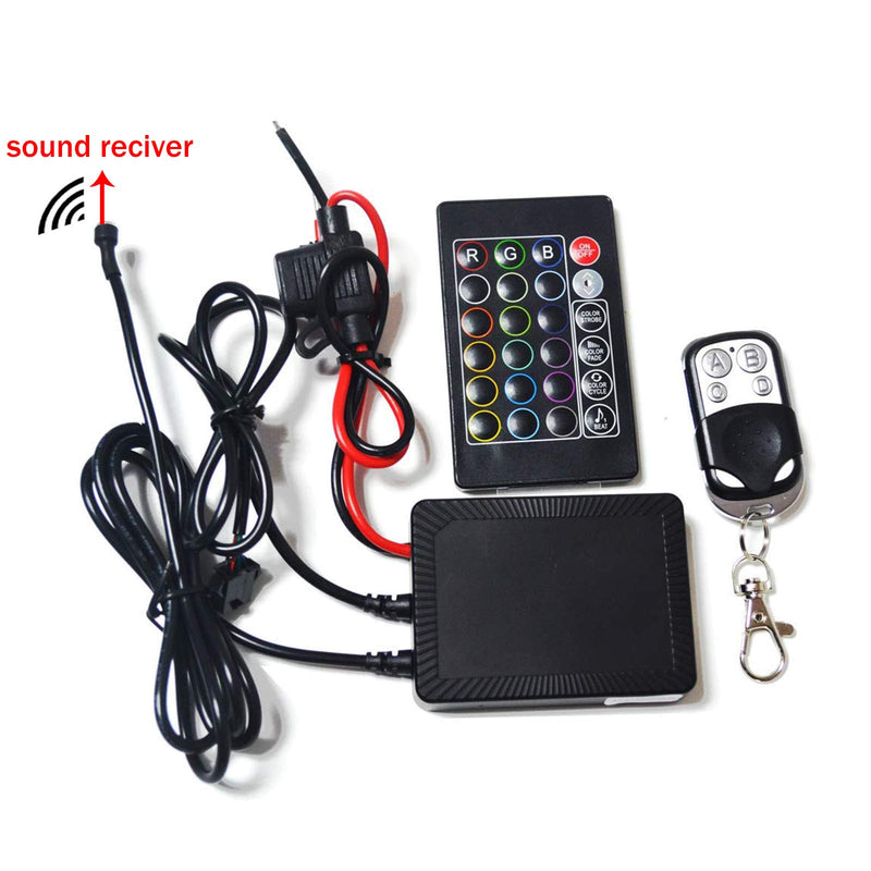 [AUSTRALIA] - NBWDY Universal 18 Kinds of Color Dual IR/RF Wireless Remote Control Led RGB Controller for Motorcycle bike led accent strip light kit 