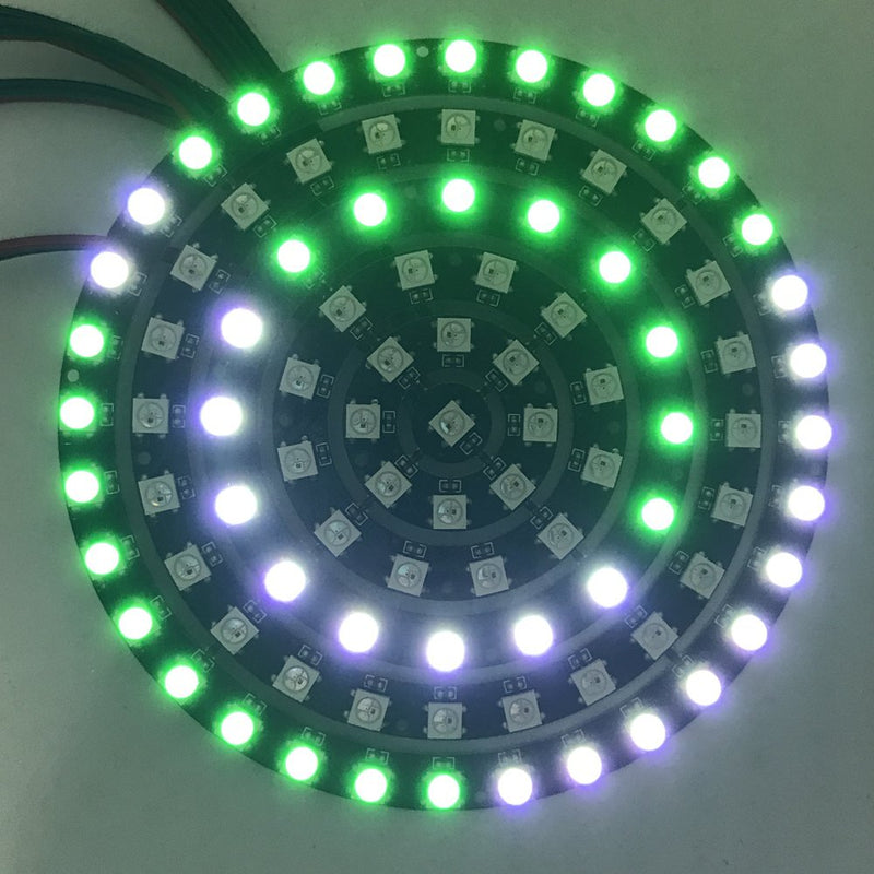 [AUSTRALIA] - CHINLY 93 LEDs 6 Ring WS2812B WS2812 5050 RGB LED Ring Lamp Light Individually Addressable Full Dream Color DC5V 93leds 