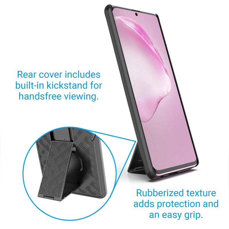 Aduro Cell Phone Holsters for Samsung Galaxy S20 Case Protector Includes Belt-Clip & Built-in Kickstand