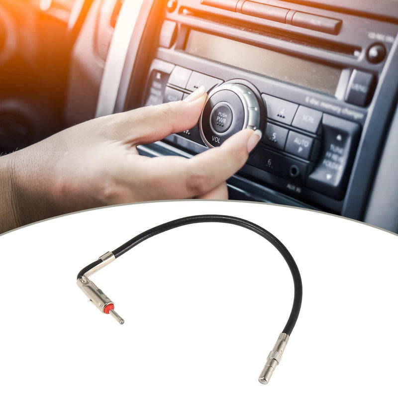 [AUSTRALIA] - X AUTOHAUX Car Radio Antenna 1 Male to 1 Female Adapter Right Angle Plug Cable Stereo Audio for Chrysler for Dodge for Ford for GM for Jeep 40-CR10 
