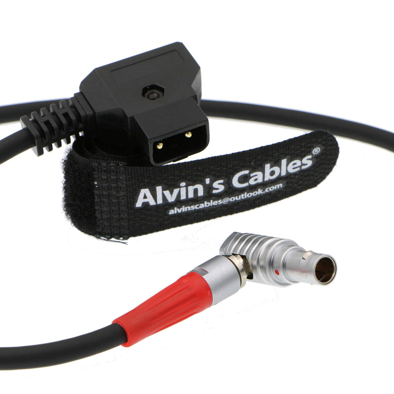 Alvin's Cables Power Cable for Teradek Bolt 500 2 Pin Rotate 180 Right Angle Male to D TAP