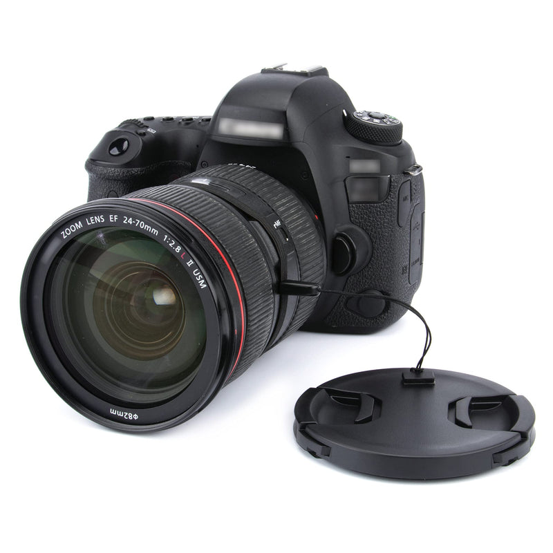 82mm Front Lens Cap Cover with Deluxe Cap Keeper for Canon EF 16-35mm f2.8L, EF 24-70mm f2.8L, Nikon AF-S 24-70mm f2.8E, Sony FE 16-35mm f2.8 GM, FE 24-70mm f2.8 GM & More Lens with 82mm Filter Thread