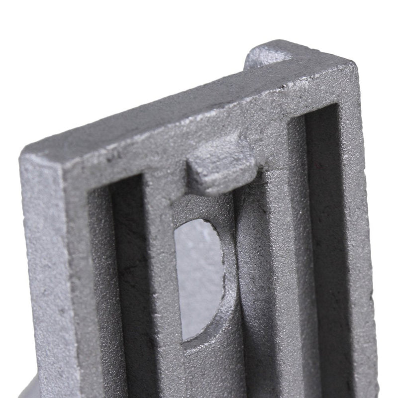BQLZR 58x58mm Grey Aluminum L Shape 90 Degree Brace Corner Joint Unilateral Right Angle Bracket Fastener for Chests Screens Windows Furniture Pack of 5