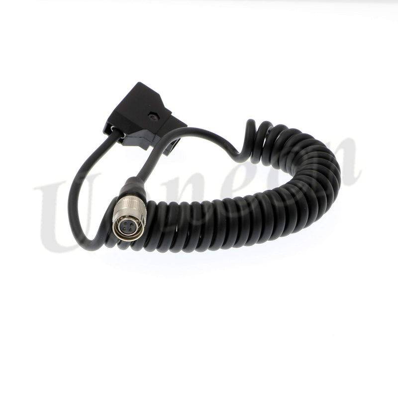 Uonecn Power Spring Cable for SmallHD AC7 OLED DP7 Monitor Hirose 4 Pin Female to D-tap