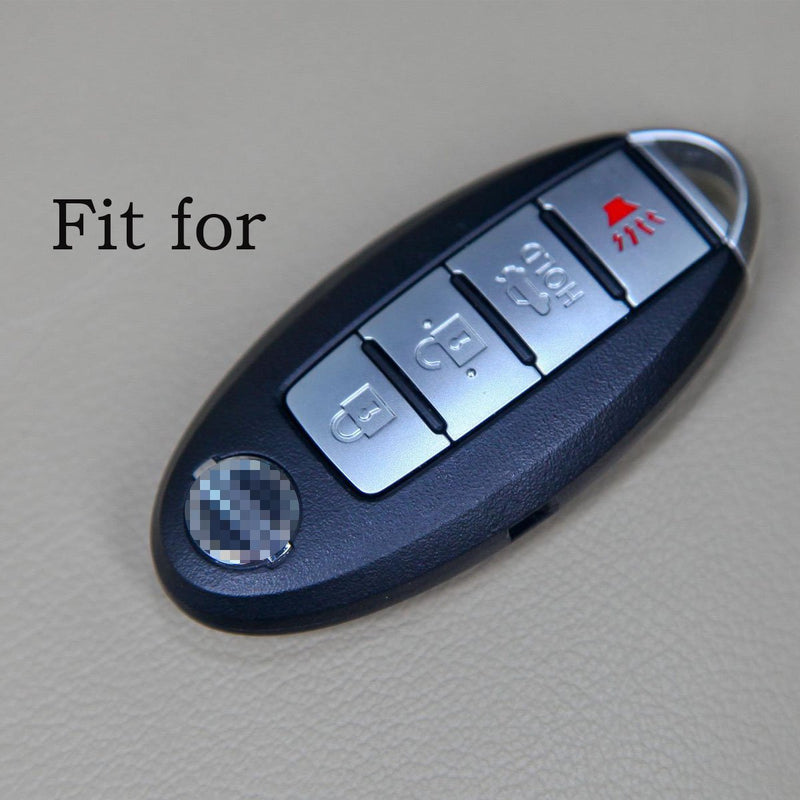 XUHANG Sillicone key fob Skin key Cover Remote Case Protector Shell for Nissan Teana Murano Maxima Pathfinder Rogue Versa 370Z Sentra Altima Smart Remote 4 Button Black