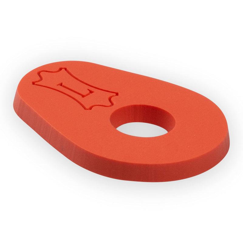 Levy's Leathers Orange Stretchy Rubber Guitar Strap Locks 4 Pack (LVY-RINGBLOCK-OR) Black