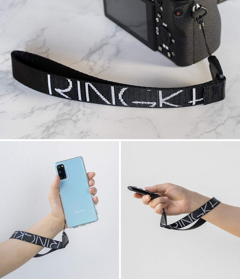 Ringke Lanyard Hand Strap Designed for Cell Phone Cases, Keys, Cameras & ID Wristlet Strap String - Lettering Black