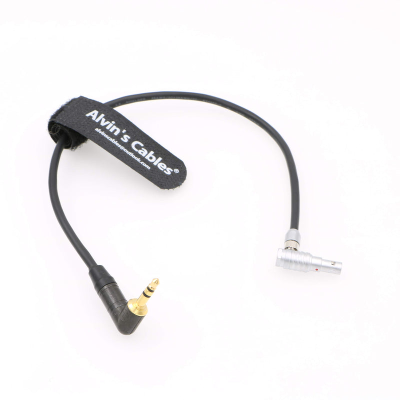 Alvin's Cables 5 Pin Right Angle Male to Right Angle 3.5mm TRS Audio Cable for Z CAM E2 Camera