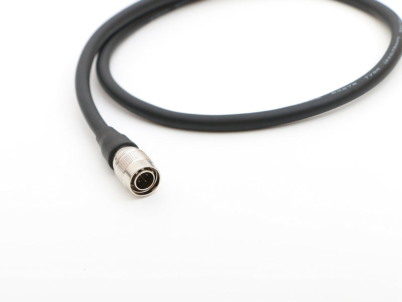 Male D-tap to 4pin Hirose Male Power Cable 1.6ft 50cm for ZAXCOM Sound Devices