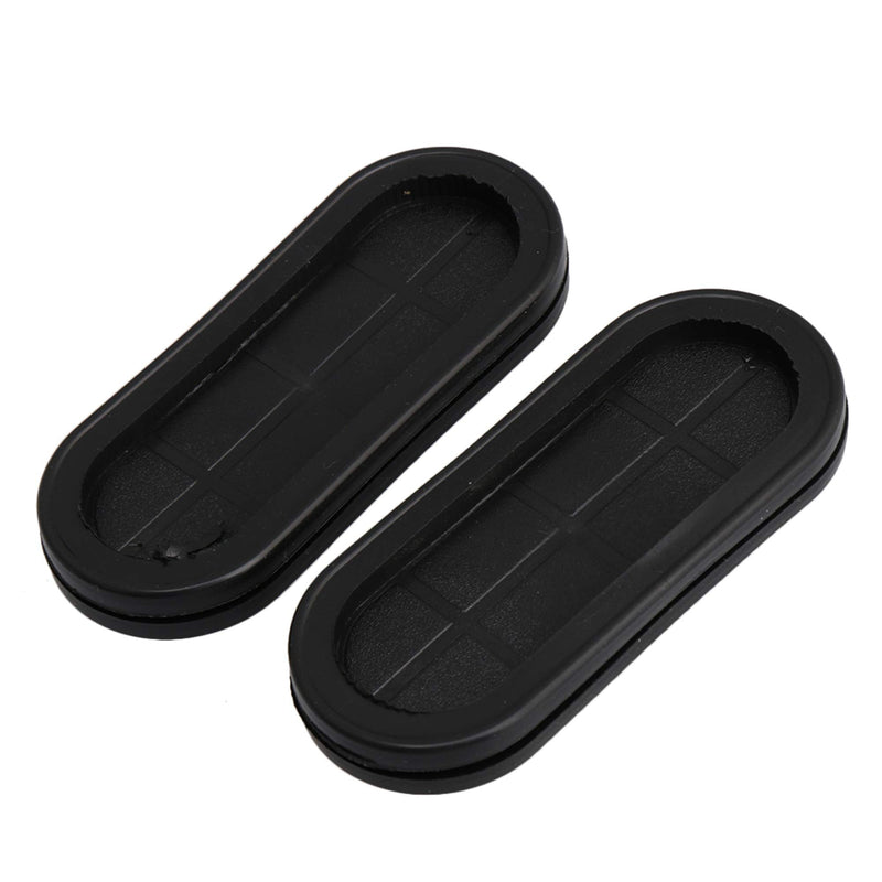 RDEXP 79 x 24mm Inner Size Black Synthetic Rubber Oval Shape Double-Sided Wires Grommet Gaskets Rings Set of 10