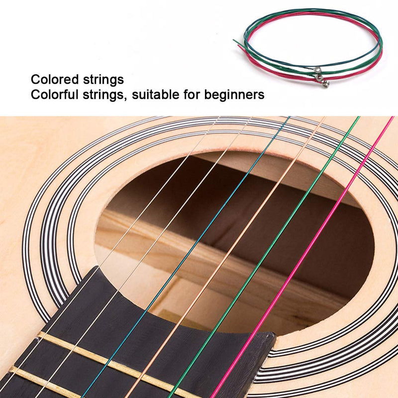 18Pcs Guitar Strings Replacement Metal Strings for Acoustic Guitar