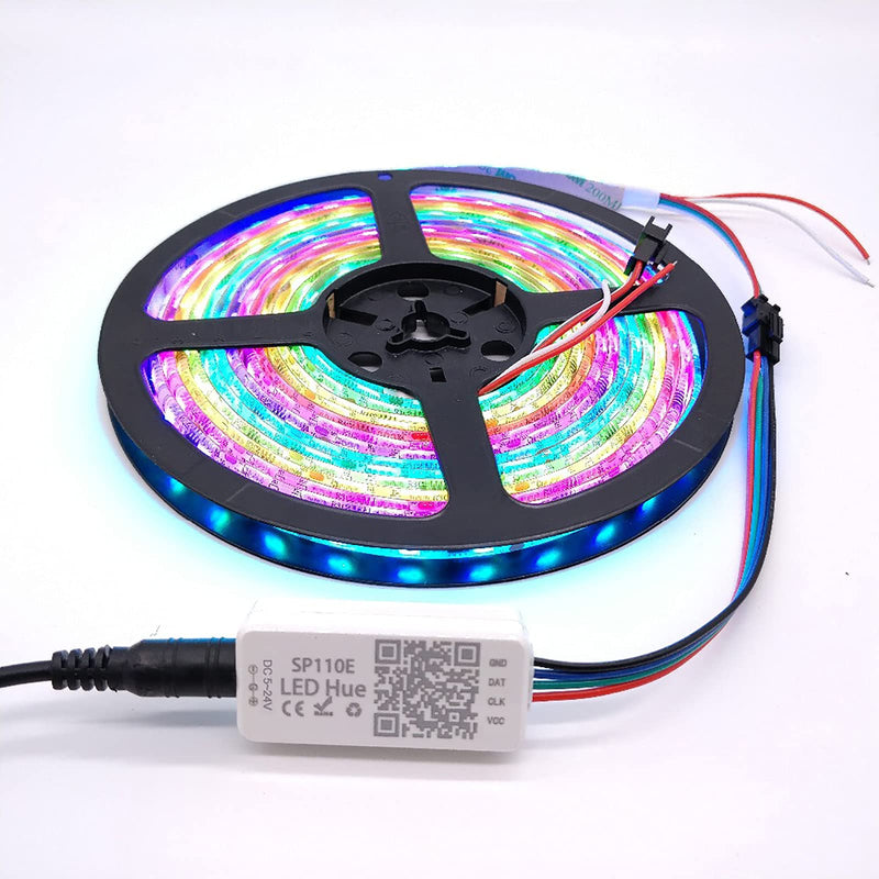 [AUSTRALIA] - VIPMOON DC 5-24V SP110E Bluetooth Controller,Bluetooth Light Controller Smart iOS/Android App 1024 Pixels for WS2811 WS2812B WS2813 SK9822 APA102 RGB/RGBW LED Strip Light 