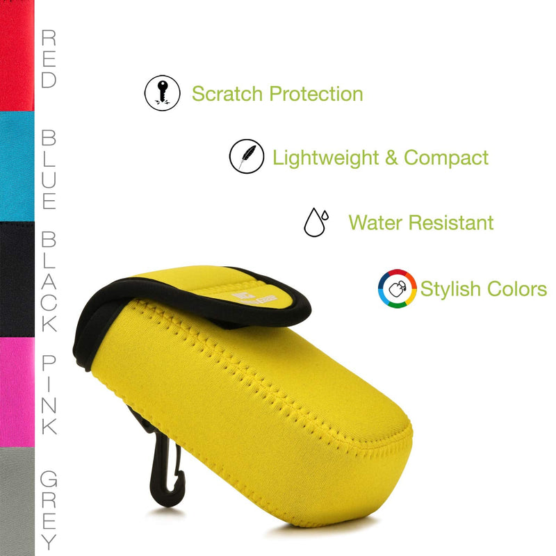 MegaGear MG1854 Ultra Light Neoprene Camera Case Compatible with Panasonic Lumix DC-ZS80, DC-ZS70, DMC-ZS60 - Yellow