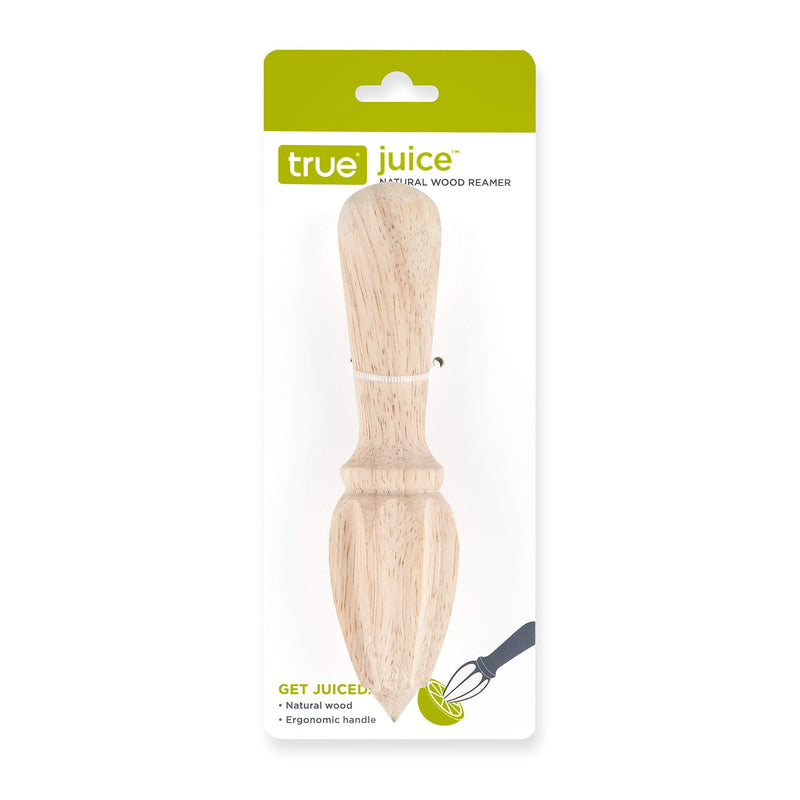 True Juice: Natural Wood Reamer, 6.25", Multicolor