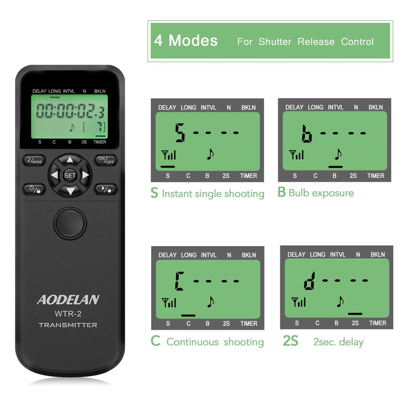 HAOXI AODELAN Camera Remote Control - Wireless Shutter Release with Cords, Timer Controller for Sony a7riii a7rii a9 a200 a560 a700 a850 a900 a77 a99 A7 A7 II A7R, Replace RM-L1AM and RM-SPR1