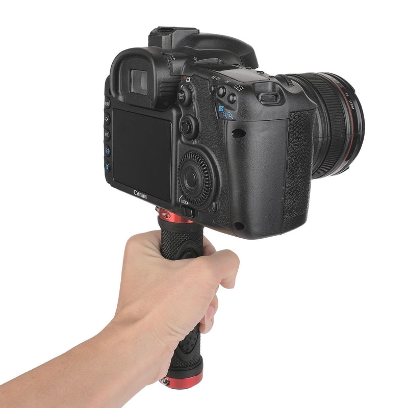 ChromLives Camera Handle Grip Support Mount Universal Handlegrip Camera Stabilizer with 1/4 inches Male Screw for Digital Video Camera Camcorder Action Camera LED Video Light Smartphone