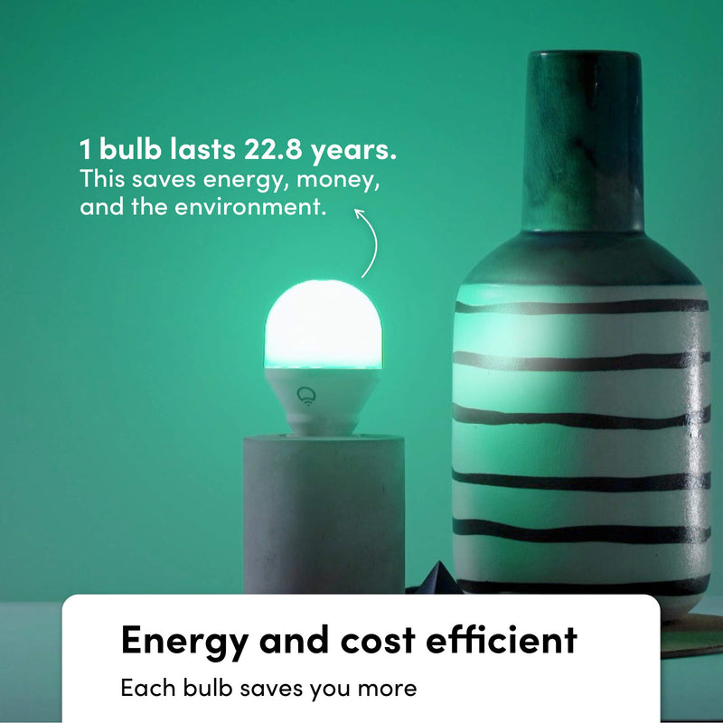 LIFX Color A19 800 lumens, Billions of Colors and Whites, Wi-Fi Smart LED Light Bulb, No bridge required, Works with Alexa, Hey Google, HomeKit and Siri. 1 Pack Multi
