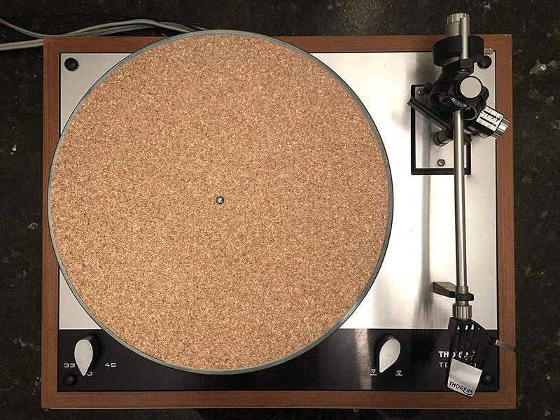 Turntable Mat Slipmat Cork (Diameter: 30cm/11.8in Thickness: 3mm 1/8in) Vinyl Record Improve Sound Quality Reduce Vibrations Absorb Resonances DIY Upgrade Best on Metal Platter - Unihom Cork3mm