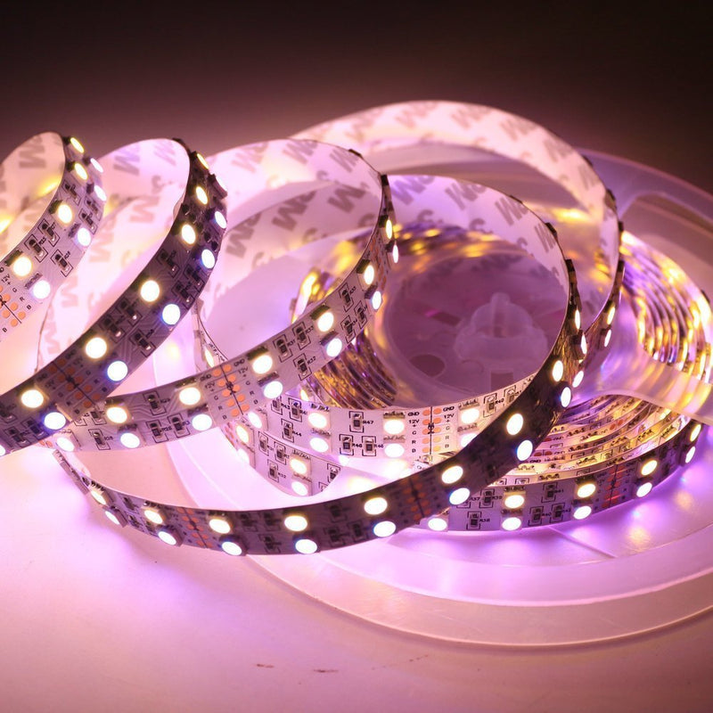 [AUSTRALIA] - Alarmpore (TM) 16.4FT Double Row 5050 RGBWW RGB Warm White LED Strip 5M 600Leds SMD Flexible Light 120Leds/M 12V DC Non-waterproof 