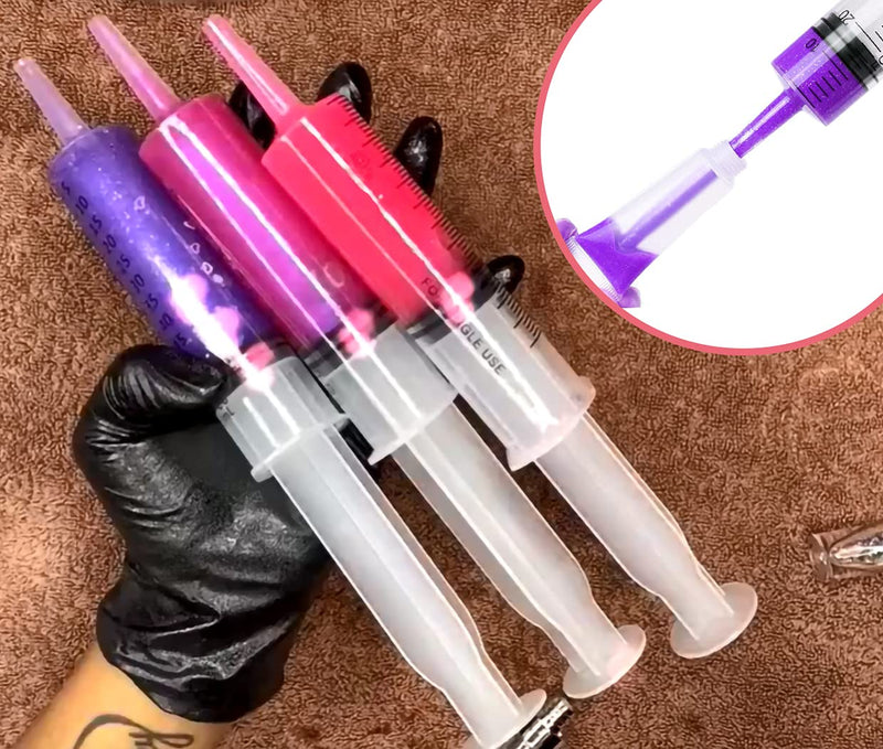 Large Syringe for Lip Gloss, 4-Pack 20ml Syringes and Pipettes for lipgloss Base Tubes Supplies Liquid Oral Medicine Injection Feeding Syringes without Needle, with 20 Pc Extension Pipette Dropper 20ml Syingres+ Pipettes 24.0