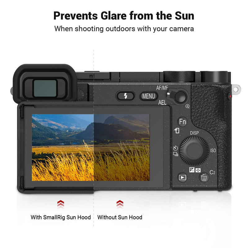 SmallRig Sun Hood Sun Shade LCD Hood for Sony a6000/a6100/a6300/a6400/a6500/a6600 Cameras - 2823