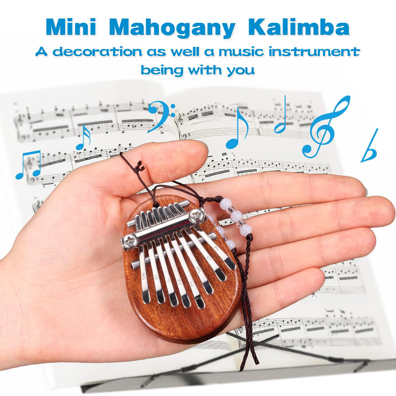 ANETAOISE 8 Keys Mini Kalimba Thumb Piano,Kalimba Music Pocket Thumb Piano,Wood Finger Piano for Adults Kids… (A) A
