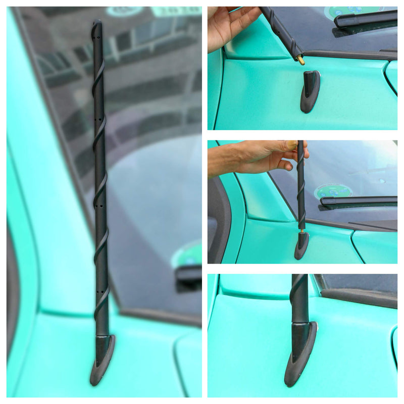 BA-BOLING 13 Inch Antenna Compatible with Toyota Tundra Tacoma 2000-2021 | Car Wash Proof Flexible Rubber Antenna Replacement, Designed for Optimized FM/AM Reception