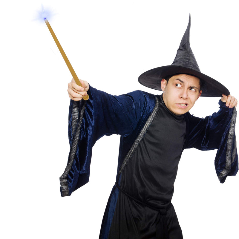 [AUSTRALIA] - Skeleteen Light Up Magic Wand - Pretend Play Witch And Wizard Wand With Lights And Sounds - 1 Piece 